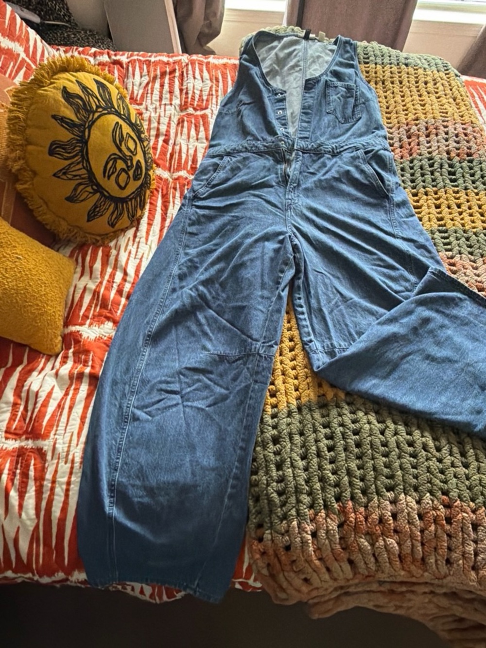 Universal Thread Light Blue Denim Jumpsuit
